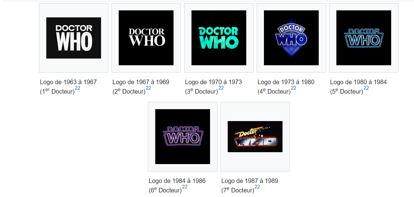 Logo Dr Who 1ère série